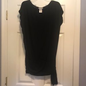 DKNY Swim Cover Up Dress XS Boatneck Black